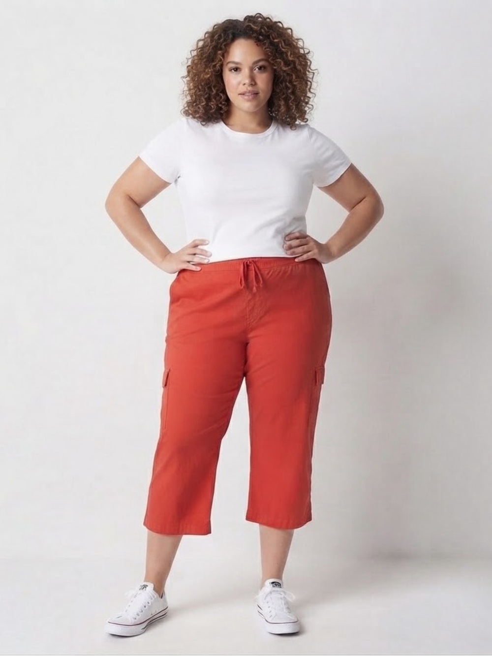 St. John's Bay Utility Mid Rise Capris Size XL New